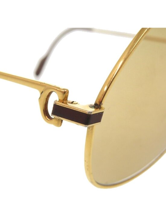 Cartier Teardrop Metal Gold Bordeaux Sunglasses Eyewear main image 6